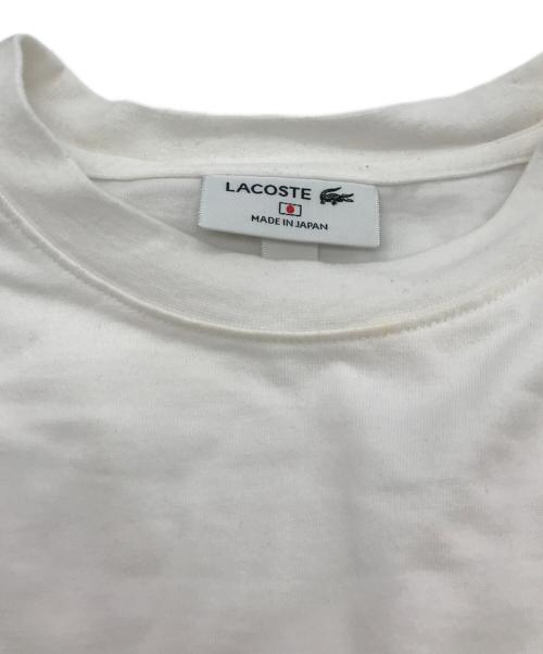 LACOSTE（ラコステ）LACOSTE (ラコステ) ONE PIECE (ワンピース) ワニキャラクター Tシャツ ホワイト サイズ:Lの古着・服飾アイテム