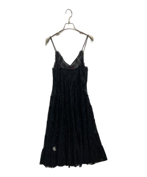 VIVIENNE TAM（ヴィヴィアンタム）VIVIENNE TAM (ヴィヴィアンタム) THIN CORDING LACE DRESS ブラック サイズ:Mの古着・服飾アイテム