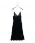 VIVIENNE TAM（ヴィヴィアンタム）の古着「THIN CORDING LACE DRESS」｜ブラック