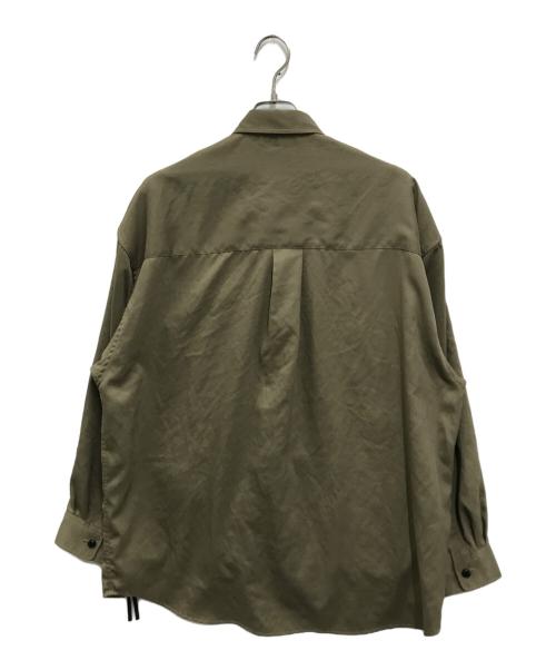 MAISON SPECIAL（メゾンスペシャル）MAISON SPECIAL (メゾンスペシャル) マルチポケットシャツジャケット オリーブ サイズ:01の古着・服飾アイテム