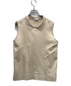 ebureエブール）の古着「ニットパーツコットン天竺カットソー」｜ベージュ