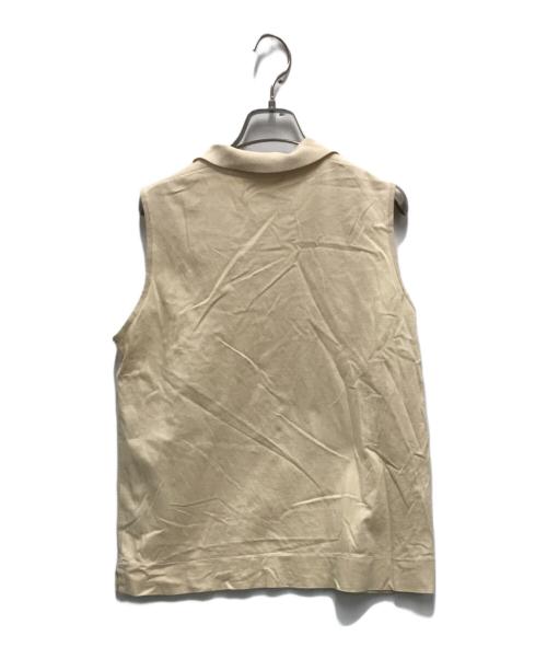 ebure（エブール）EBURE (エブール) ニットパーツコットン天竺カットソー ベージュ サイズ:FREEの古着・服飾アイテム