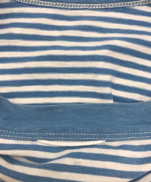 45R（フォーティファイブ・アール）45R (フォーティファイブ・アール) 4545縞の908オーシャンTシャツ ブルー サイズ:3の古着・服飾アイテム