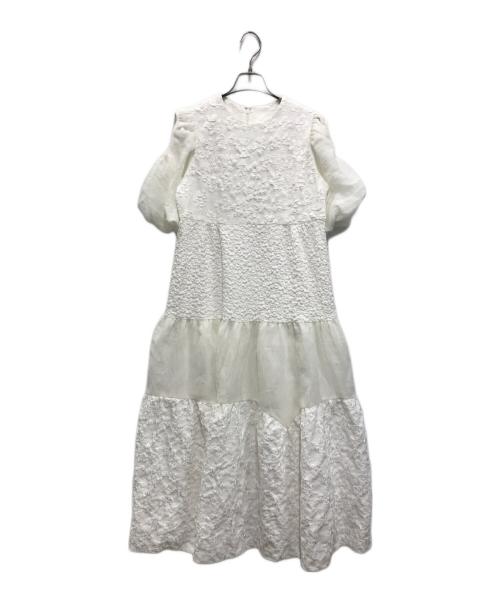 CHESTY（チェスティ）CHESTY (チェスティ) ティアードマキシワンピース ホワイト サイズ:1の古着・服飾アイテム