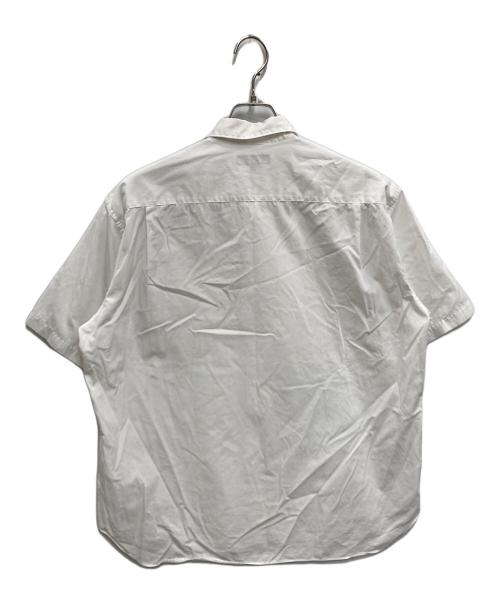 COMME des GARCONS HOMME（コムデギャルソン オム）COMME des GARCONS HOMME (コムデギャルソン オム) 綿ブロード 製品洗 半袖シャツ ホワイト サイズ:Sの古着・服飾アイテム
