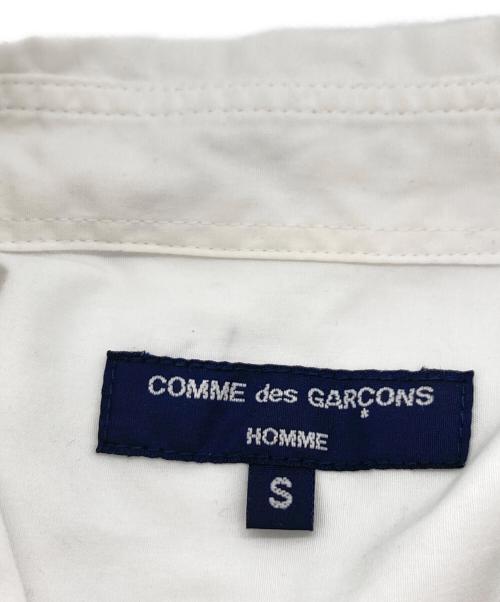 COMME des GARCONS HOMME（コムデギャルソン オム）COMME des GARCONS HOMME (コムデギャルソン オム) 綿ブロード 製品洗 半袖シャツ ホワイト サイズ:Sの古着・服飾アイテム