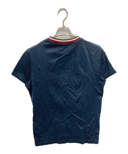 MONCLER（モンクレール）MONCLER (モンクレール) トリコロールリブ Tシャツ ネイビー サイズ:Sの古着・服飾アイテム