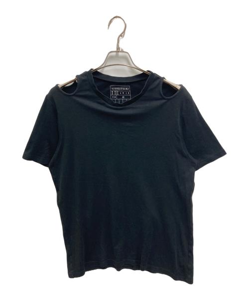 SOSHIOTSUKI（ソウシ オオツキ）SOSHIOTSUKI (ソウシ オオツキ) Born Muslin Top ブラック サイズ:46の古着・服飾アイテム