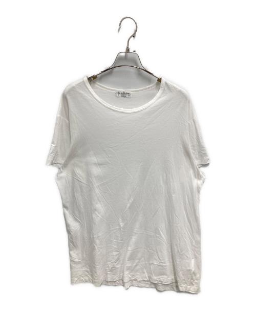 Yohji Yamamoto pour homme（ヨウジヤマモト プールオム）Yohji Yamamoto pour homme (ヨウジヤマモト プールオム) 19SSクルーネックTEE ホワイト サイズ:3の古着・服飾アイテム