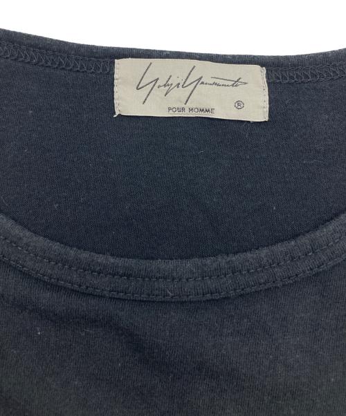 Yohji Yamamoto pour homme（ヨウジヤマモト プールオム）Yohji Yamamoto pour homme (ヨウジヤマモト プールオム) クルーネックTEE ブラック サイズ:3の古着・服飾アイテム