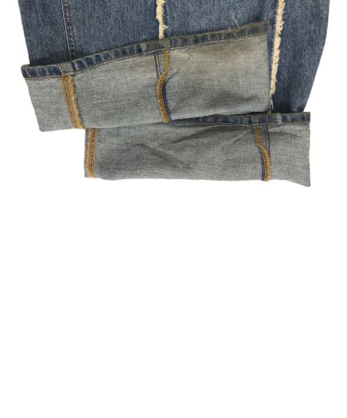 jieda（ジエダ）jieda (ジエダ) SWITCHING OVER DENIM PANTS(スイッチング オーバー デニム パンツ) インディゴ×ブルー サイズ:2の古着・服飾アイテム