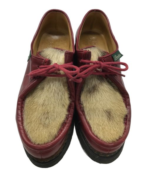 PARABOOT（パラブーツ）PARABOOT (パラブーツ) MICHAEL PHOQUE チロリアンシューズ レッド サイズ:5の古着・服飾アイテム