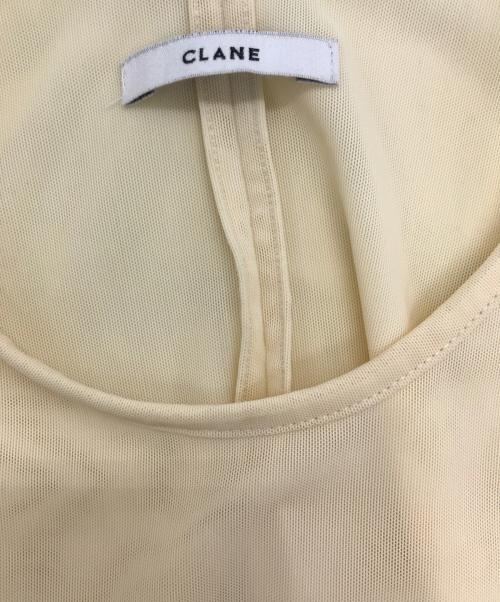 CLANE（クラネ）CLANE (クラネ) SHEER MESH CREW NECK TOPS アイボリー サイズ:Sの古着・服飾アイテム