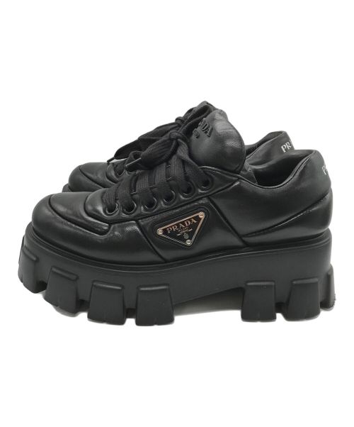 PRADA（プラダ）PRADA (プラダ) モノリス パデットスニーカー ブラック サイズ:SIZE 38の古着・服飾アイテム