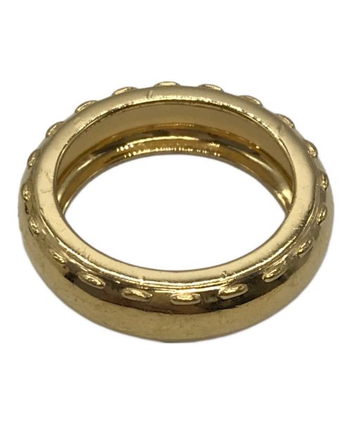 maison vasic（メゾンヴァジック）MAISON VASIC (メゾンヴァジック) Cord Wide Ring ゴールド サイズ:12号の古着・服飾アイテム