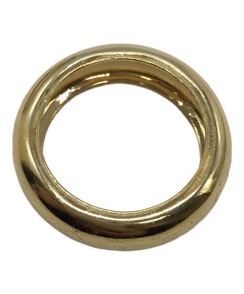 maison vasic（メゾンヴァジック）MAISON VASIC (メゾンヴァジック) Cord Wide Ring ゴールド サイズ:12号の古着・服飾アイテム
