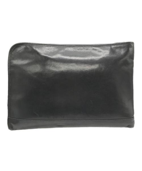 The Warmthcrafts-Manufacture（ウォームスクラフツマニュファクチャー）The Warmthcrafts-Manufacture (ウォームスクラフツマニュファクチャー) レザークラッチバッグ ブラックの古着・服飾アイテム