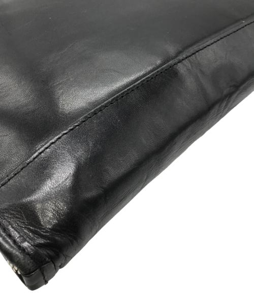 The Warmthcrafts-Manufacture（ウォームスクラフツマニュファクチャー）The Warmthcrafts-Manufacture (ウォームスクラフツマニュファクチャー) レザークラッチバッグ ブラックの古着・服飾アイテム