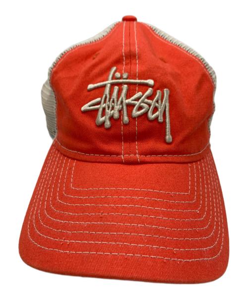 stussy（ステューシー）stussy (ステューシー) New Era (ニューエラ) Basic Trucker 9twenty Cap オレンジの古着・服飾アイテム