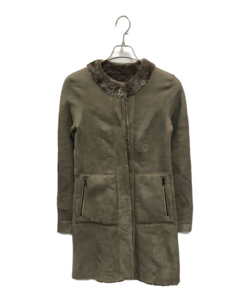 DROMe（ドローム）DROMe (ドローム) リバーシブルムートンコート ブラウン サイズ:XSの古着・服飾アイテム