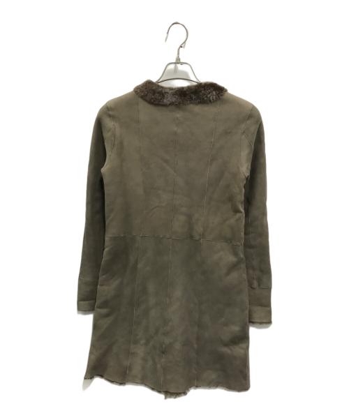 DROMe（ドローム）DROMe (ドローム) リバーシブルムートンコート ブラウン サイズ:XSの古着・服飾アイテム