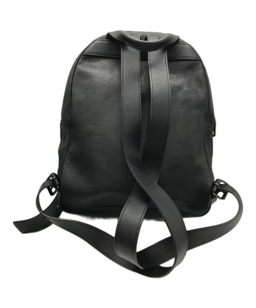 LONGCHAMP（ロンシャン）LONGCHAMP (ロンシャン) 3D レザー バックパック ブラックの古着・服飾アイテム