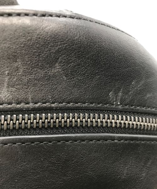 LONGCHAMP（ロンシャン）LONGCHAMP (ロンシャン) 3D レザー バックパック ブラックの古着・服飾アイテム