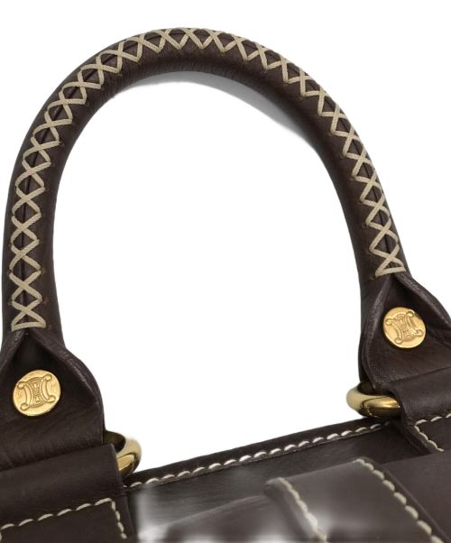 CELINE（セリーヌ）CELINE (セリーヌ) ハンドバッグ ブラウンの古着・服飾アイテム