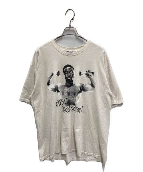 stussy（ステューシー）stussy (ステューシー) Martine rose Pigment Dyed TEE ホワイト サイズ:XLの古着・服飾アイテム