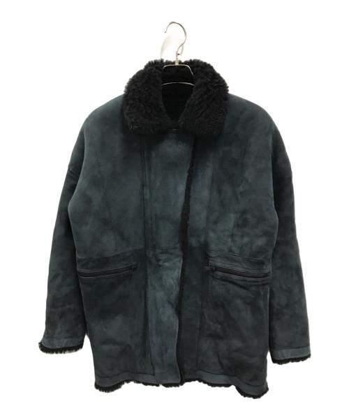 32PARADIS（トラントドゥ パラディ）32PARADIS (トラントドゥ パラディ) ムートンコート ネイビー サイズ:XSの古着・服飾アイテム