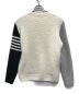 P.M.D.S. (ピーエムディーエス) クルーネックプードルニット ホワイト×グレー サイズ:M：6000円