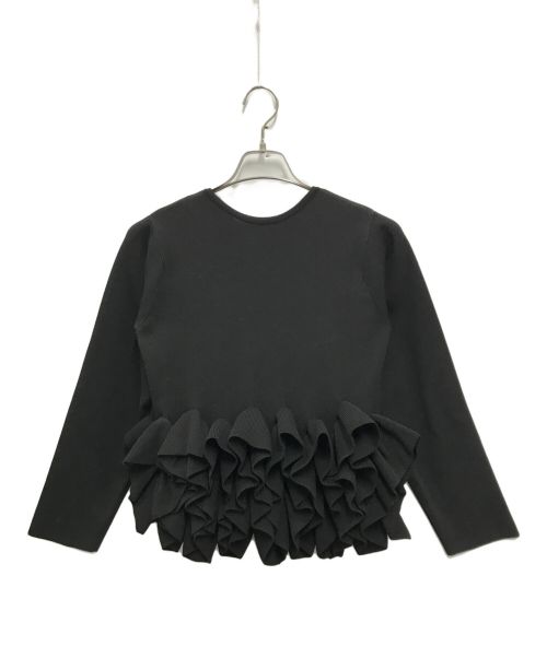 trefle+1（トレフルプラスワン）trefle+1 (トレフルプラスワン) スワンカーディガン ブラック サイズ:Fの古着・服飾アイテム