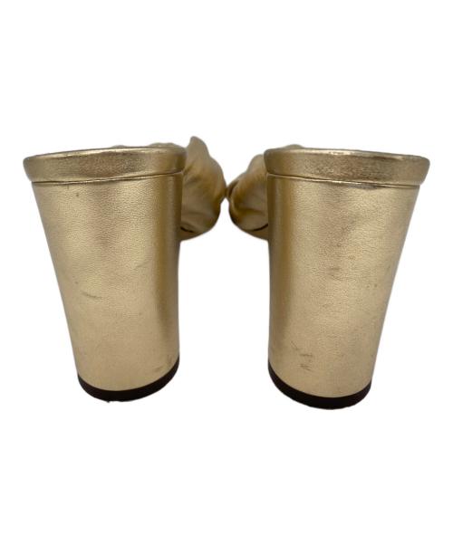 JIMMY CHOO（ジミーチュウ）JIMMY CHOO (ジミーチュウ) ミュール ゴールド サイズ:23.5の古着・服飾アイテム