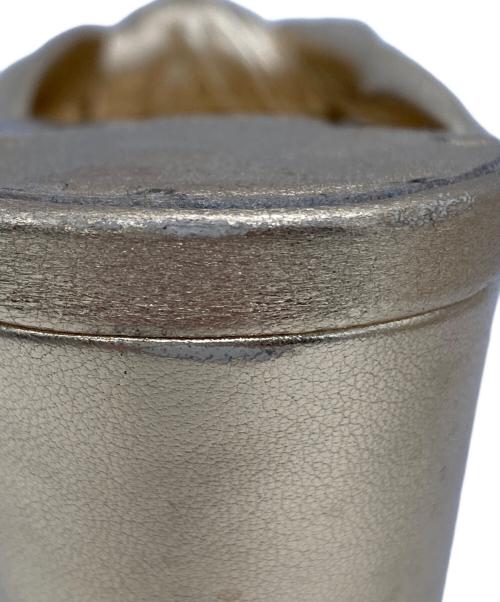 JIMMY CHOO（ジミーチュウ）JIMMY CHOO (ジミーチュウ) ミュール ゴールド サイズ:23.5の古着・服飾アイテム