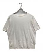 COMOLIコモリ）の古着「ボートネックTシャツ」｜ホワイト