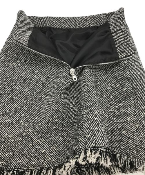 Bluelea（ブルレア）Bluelea (ブルレア) Tweed mini skirt ブラック×ホワイト サイズ:36 未使用品の古着・服飾アイテム