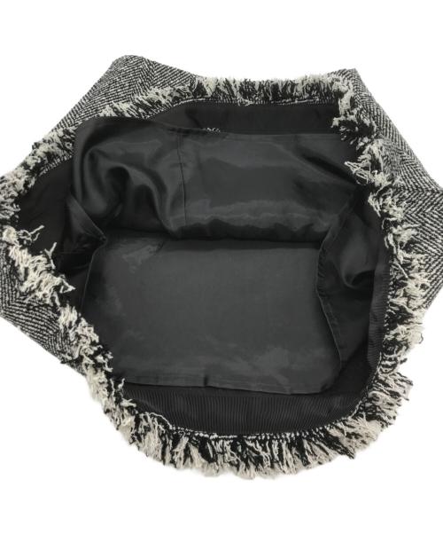 Bluelea（ブルレア）Bluelea (ブルレア) Tweed mini skirt ブラック×ホワイト サイズ:36 未使用品の古着・服飾アイテム