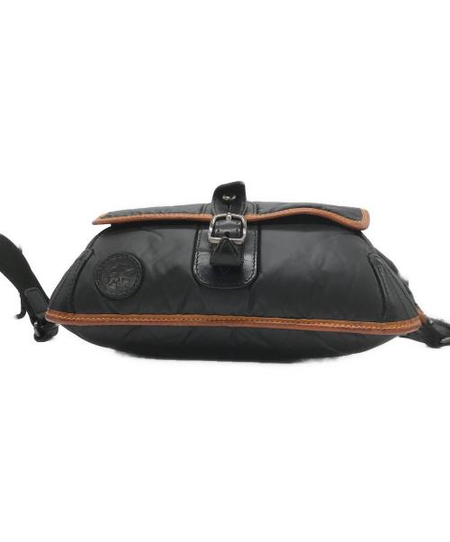 HUNTING WORLD（ハンティングワールド）HUNTING WORLD (ハンティングワールド) ナイロンボディバック ブラックの古着・服飾アイテム