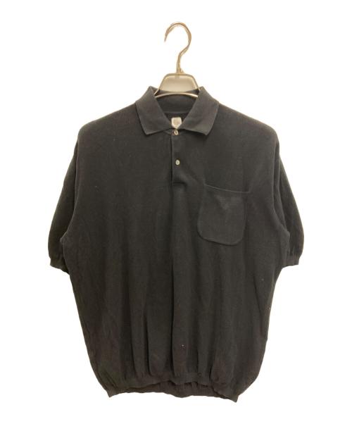 KAPTAIN SUNSHINE（キャプテンサンシャイン）KAPTAIN SUNSHINE (キャプテンサンシャイン) ポロカラーニットシャツ ブラック サイズ:36の古着・服飾アイテム