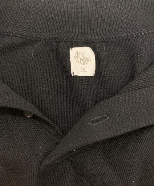 KAPTAIN SUNSHINE（キャプテンサンシャイン）KAPTAIN SUNSHINE (キャプテンサンシャイン) ポロカラーニットシャツ ブラック サイズ:36の古着・服飾アイテム