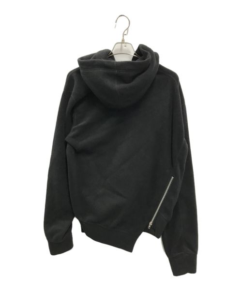 COMME des GARCONS HOMME DEUX（コムデギャルソン オム ドゥ）COMME des GARCONS HOMME DEUX (コムデギャルソン オム ドゥ) フリースデザインジップアップパーカー ブラック サイズ:XLの古着・服飾アイテム