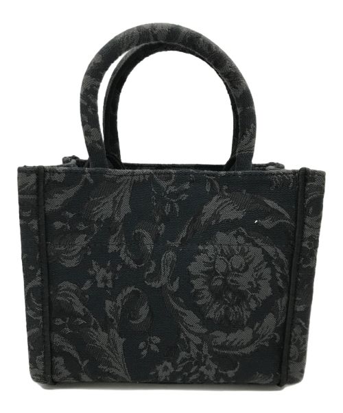 GIANNI VERSACE（ジャンニ・ヴェルサーチ）GIANNI VERSACE (ジャンニ・ヴェルサーチ) バロッコ アテナ ミニトートバッグ グレーの古着・服飾アイテム
