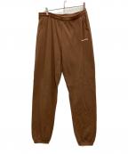 Sporty & Richスポーティーアンドリッチ）の古着「LOGO SWEAT PANTS」｜ブラウン