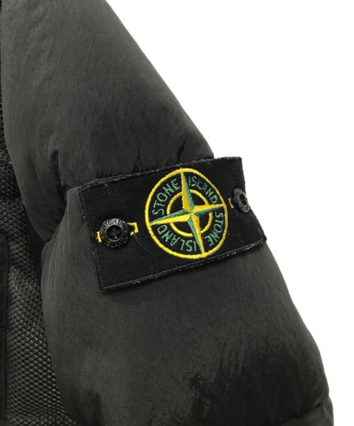 STONE ISLAND（ストーンアイランド）STONE ISLAND (ストーンアイランド) Modified Panama NYLON FABRICS DOWN ブラック サイズ:Sの古着・服飾アイテム