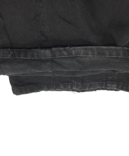 HARE UNDERGROUND MODE（ハレ）HARE UNDERGROUND MODE (ハレ) ウェーブフリンジデニムパンツ ブラック サイズ:Sの古着・服飾アイテム