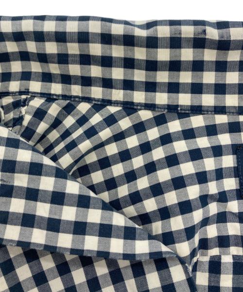 POLO RALPH LAUREN（ポロ・ラルフローレン）POLO RALPH LAUREN (ポロ・ラルフローレン) ［古着］半袖ギンガムチャックシャツ ネイビー×ホワイト サイズ:XLの古着・服飾アイテム