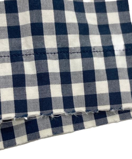 POLO RALPH LAUREN（ポロ・ラルフローレン）POLO RALPH LAUREN (ポロ・ラルフローレン) ［古着］半袖ギンガムチャックシャツ ネイビー×ホワイト サイズ:XLの古着・服飾アイテム