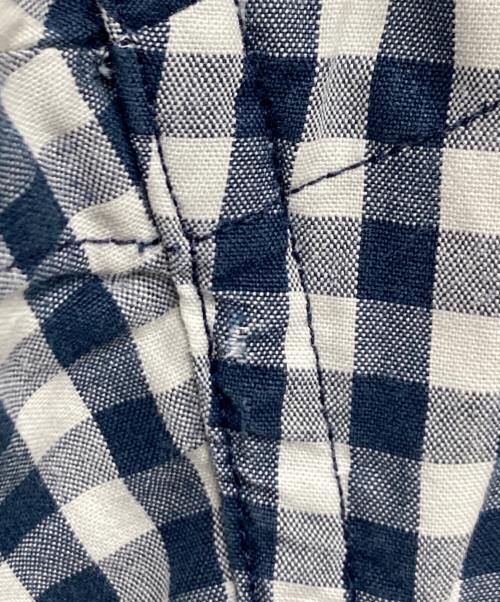 POLO RALPH LAUREN（ポロ・ラルフローレン）POLO RALPH LAUREN (ポロ・ラルフローレン) ［古着］半袖ギンガムチャックシャツ ネイビー×ホワイト サイズ:XLの古着・服飾アイテム