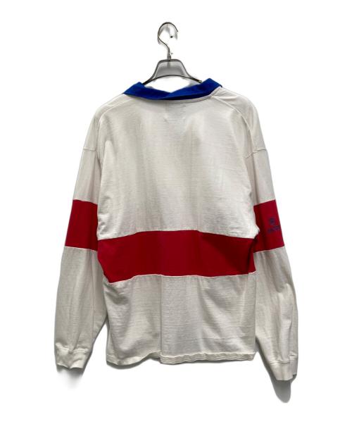 ADULT ORIENTED ROBES（アダルトオリエンテッドローブス）ADULT ORIENTED ROBES (アダルトオリエンテッドローブス) L/S Rugby Shirt ホワイト サイズ:Mの古着・服飾アイテム