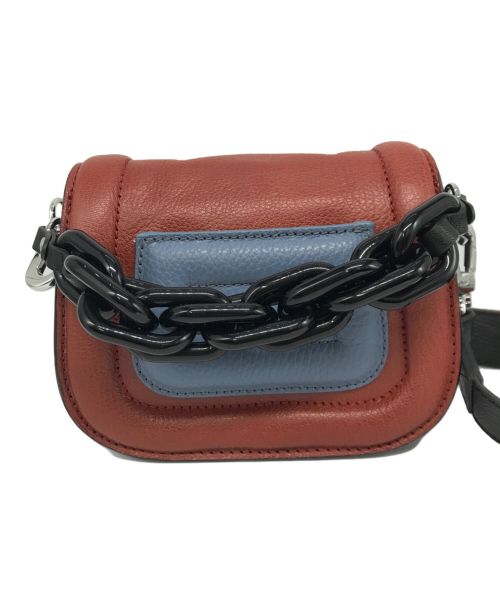 PIERRE HARDY（ピエールアルディ）PIERRE HARDY (ピエールアルディ) マイクロアルファヴィル ショルダーバッグ ブラック×ブラウンの古着・服飾アイテム